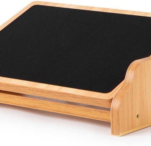 StrongTek Ergonomic Rocking Foot Rest for Under Desk, Adjustable Foot Stool with Non-Slip Surface, Three Positions for Comfort & Stability, Enhances Posture & Circulation, Ideal for Office & Home Use